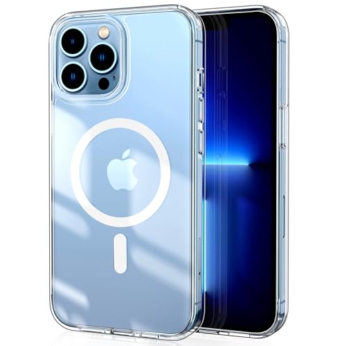 CACOE iPhone 13 Pro Max Hülle 6.7 Zoll kompatibel mit MagSafe, Handyhülle iPhone 13 Pro Max Schutzhülle iPhone 13 Pro Max Case Anti-Fingerabdruck (Durchsichtig) von CACOE