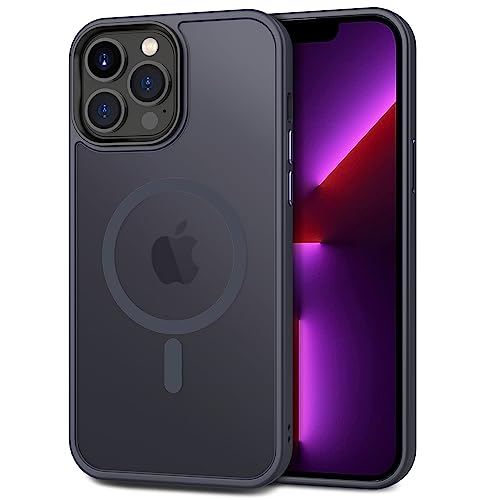 CACOE Magnetisch Hülle für iPhone 13 Pro Max Hülle 6.7 Zoll,kompatibel mit MagSafe,Durchscheinende Matt Handyhülle Stoßfest Kratzfest Schutzhülle Cover von CACOE