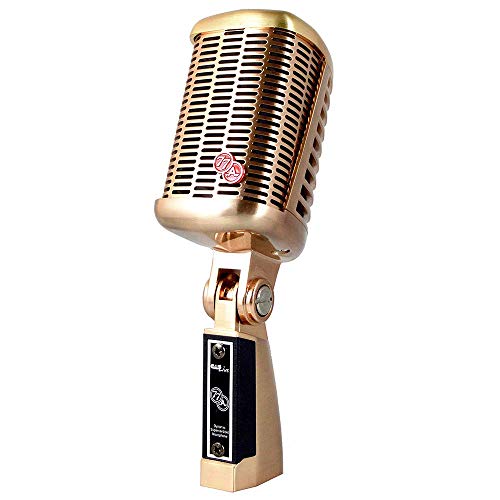 CAD Audio A77 dynamisches Großmembran-Mikrofon Live Performance Gesang im stylischen Design Retro Look und robusten Messinggehäuse (XLR-Anschluss) von CAD Audio