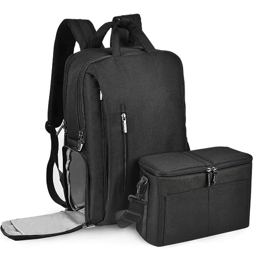 CADeN Kamerarucksack,Wasserabweisend Fotorucksack Camera Backpack & Casual Travel Bag mit USB für DSLR Canon Nikon Sony 15.6'' laptop, Schwarz von CADeN