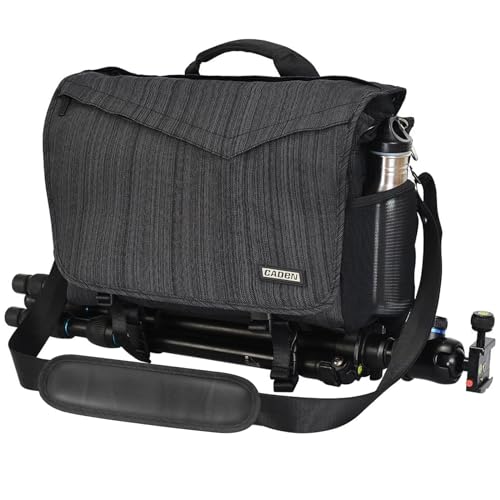 CADeN Kameratasche, Kamera Messenger umhängetasche, DSLR SLR Wasserabweisend Foto Tasche Diebstahlschutz Schutzhülle Kompatibel mit Nikon Canon Sony Spiegelreflex Stativ CADeN Kameratasche, Kamera Messenger umhängetasche, DSLR SLR Wasserabweisend Foto Tasche Diebstahlschutz Schutzhülle Kompatibel mit Nikon Canon Sony Spiegelreflex Stativ von CADeN