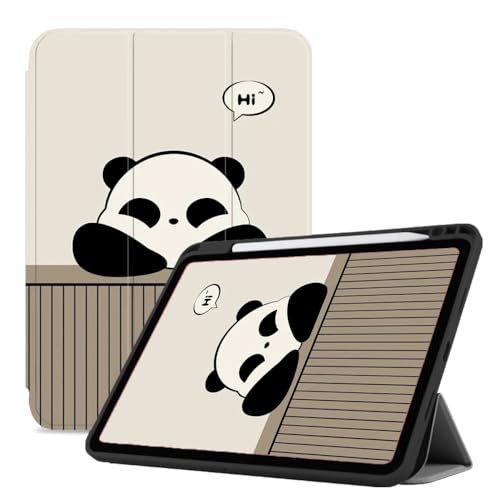 Hülle Für Ipad 10. Hülle 2022, Schlanke Standabdeckung Für Ipad 10. 10,9 Zoll, Automatische Wake-/Sleep-Smart-Shell, Passend Für Ipad 10, Schützende TPU-Hülle – Panda Liegt An Der Wa von CAEITLRSO