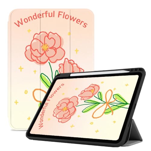 Hülle Für Ipad Mini 6 Hülle 8,3 Zoll (A2568/A2569) Mit Stifthalter Auto Sleep/Wake Stand Smart Cases Für Apple Ipad Mini 6. Generation 2021 - Wunderbare Blumen von CAEITLRSO