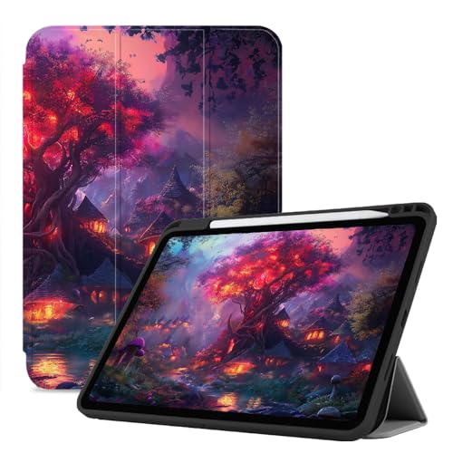 Schutzhülle Für Ipad Pro 13 Zoll (2024), Schlankes Smart-Cover Mit Fester Rückseite Und Automatischem Wake-/Sleep-Modus Und Stifthalter - Fantasie Zauberwald von CAEITLRSO