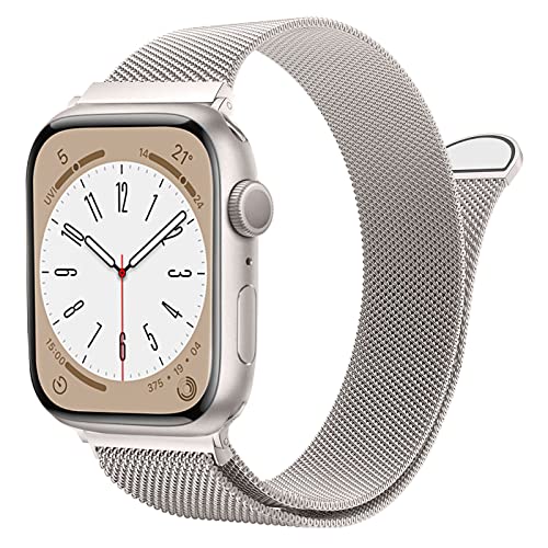 CAERMA Ersatzarmband Kompatibel mit Apple Watch Armband 49mm 45mm 44mm 42mm 41mm 40mm 38mm Herren Damen,Einstellbar Metall Armbänder aus Edelstahl für iWatch Series Ultra SE 10 9 8 7 6 SE 5 4 3 2 1 von CAERMA