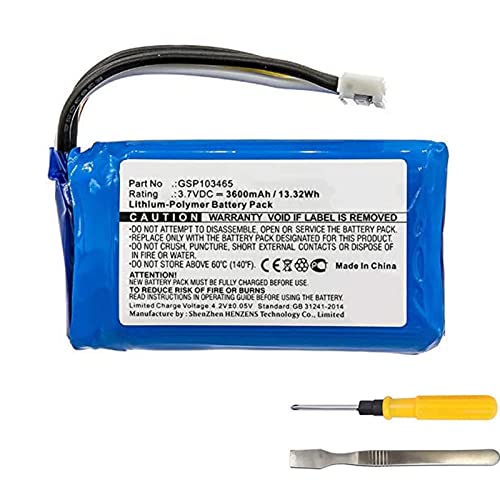 CAESEA 3.7V 4000mAh Li-ion Ersatzakku für JBL Link 10 tragbarer Bluetooth-Lautsprecher GSP103465 CAESEA 3.7V 4000mAh Li-ion Ersatzakku für JBL Link 10 tragbarer Bluetooth-Lautsprecher GSP103465 von CAESEA