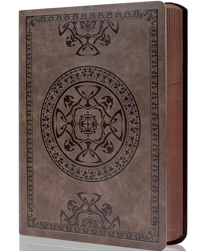 CAGIE Notizbuch A5 Liniert Leder Journal für Männer Weiche Abdeckung 256 Seiten Vintage Notizbücher für das Schreiben Reisetagebuch Erwachsene, 5.7'' X 8.3'', Dunkelbraun von CAGIE