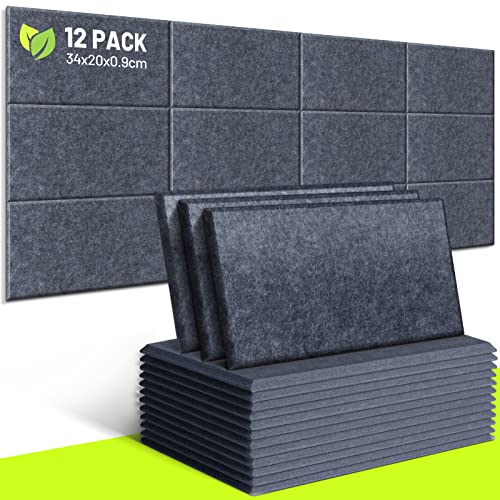CAHAYA 12 Stück Akustikplatten 9 mm dick gepolstert ohne Rückseitenkleber 34 x 20 cm Schallschutz-Dämmplatte schallabsorbierende Geräuschreduzierungsplatten für Bürotürwände CY0313-3 Dark Grey CAHAYA 12 Stück Akustikplatten 9 mm dick gepolstert ohne Rückseitenkleber 34 x 20 cm Schallschutz-Dämmplatte schallabsorbierende Geräuschreduzierungsplatten für Bürotürwände CY0313-3 Dark Grey von CAHAYA