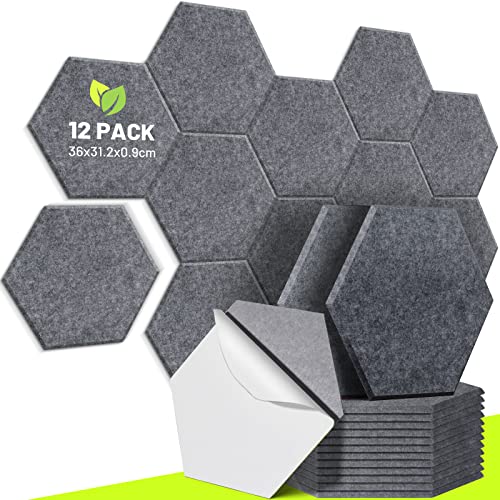 CAHAYA 12 Stück Akustikplatten selbstklebend 36 x 31,2 cm mit 9 mm dicker, gepolsterter Schallschutz-Dämmplatte, schallabsorbierende Geräuschreduzierungsplatten für Bürotüren CY0314-3 Dark Grey CAHAYA 12 Stück Akustikplatten selbstklebend 36 x 31,2 cm mit 9 mm dicker, gepolsterter Schallschutz-Dämmplatte, schallabsorbierende Geräuschreduzierungsplatten für Bürotüren CY0314-3 Dark Grey von CAHAYA