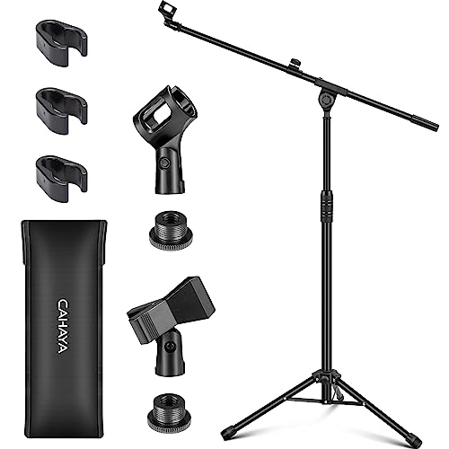 CAHAYA 2 in 1 Dual-Use Mikrofonständer boden Mikrofonstativ mit drei Mikrofonkabelclips für Gesang, Bühne, Konferenz und Vortrag, erweiterter Mikrofonständer CY0311 CAHAYA 2 in 1 Dual-Use Mikrofonständer boden Mikrofonstativ mit drei Mikrofonkabelclips für Gesang, Bühne, Konferenz und Vortrag, erweiterter Mikrofonständer CY0311 von CAHAYA