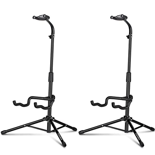 CAHAYA Gitarrenständer Boden mit Halshalterung Verstellbar Faltbar Universal-Stativ Gitarrenständer für Akustische E-Gitarre Bass Banjos 2 Pack CY0287 CAHAYA Gitarrenständer Boden mit Halshalterung Verstellbar Faltbar Universal-Stativ Gitarrenständer für Akustische E-Gitarre Bass Banjos 2 Pack CY0287 von CAHAYA