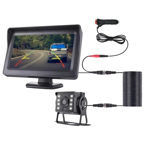 Auto Rückfahrkamera 43 Zoll LKW-Rückfahrkamera Mit Monitor HD Rückfahrkamera 9-36V Nachtsicht Für Einparken Rückfahrkameras(15M) von CAIDIS