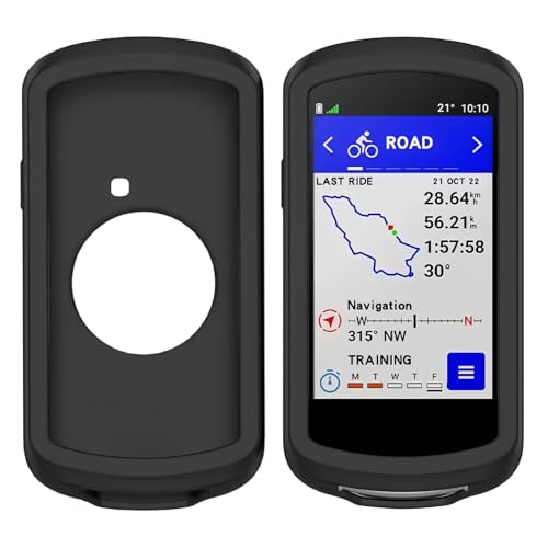 Garmin Edge 1040 Hülle,Silikon Schutzhülle Skin All-Inclusive Stoßfester Schutz,GPS Fahrrad Case Schutzhülle Kratzfest für Garmin 1040 zuverlässiger Schutz für Ihre GPS-Radcomputer(Schwarz) von CAIHINIER