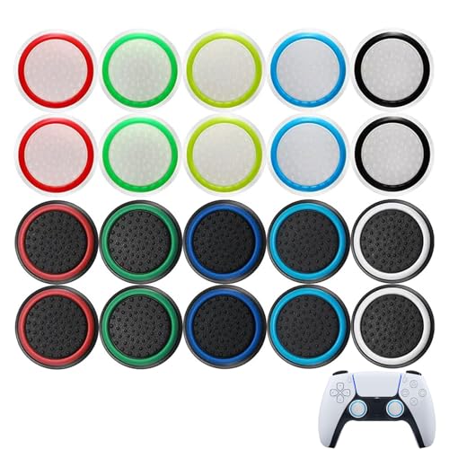 20 Stück Ps5 Controller Zubehör,Playstation Stick Joystick Kappen Ps5 Controller Sticks,für Xbox One Series Pro Dualsense Switch Grip Aufsätze Gaming Thumbsticks Silikon Schutz Caps Ersatz Ersatzteile 20 Stück Ps5 Controller Zubehör,Playstation Stick Joystick Kappen Ps5 Controller Sticks,für Xbox One Series Pro Dualsense Switch Grip Aufsätze Gaming Thumbsticks Silikon Schutz Caps Ersatz Ersatzteile von CAIKAILIOR