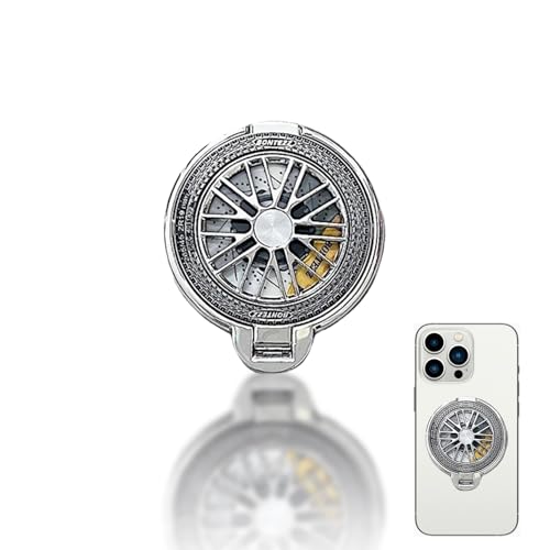 Handy Ring Halterung,Smartphone Fingerhalterung - 360 Grad Drehung Universal Ring Halterung Halter,Ringhalter,Handyhalterung Für Samsung Huawei iPhone 16/15/14 Pro Max Plus,12/13 Mini iPad (Silber) von CAIKAILIOR