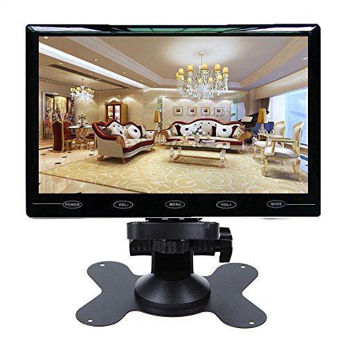 CAIRUTE 22,9 cm (9 Zoll) ultradünner 16:9 HD 1024600 TFT LCD Farb-Auto-Rückfahrmonitor 2 Videoeingänge DVD VCD Kopfstütze Fahrzeugmonitor unterstützt Audio + Video + HDMI + VGA von CAIRUTE