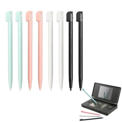 8 Stück Stift für 3DS XL - 3ds Stift - Eingabestift Stift für NDS DS Lite DSL NDSL Pen Tip Spielkonsole Stylus Kunststoff Spielkonsole Zubehör（4 Farben） von CAISYE