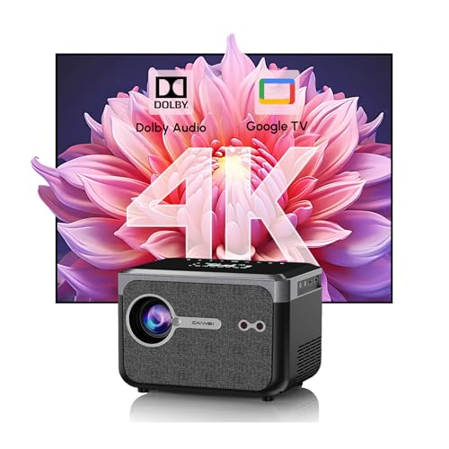 Tragbarer Smart Beamer mit Google TV, 1080 ANSI 4K Beamer Heimkino mit Google Play, Dual-Helligkeit Modus, Kurzdistanz, Dolby Audio, NFC, Bluetooth, 1080P für kleine Räume, Studios A6TG Tragbarer Smart Beamer mit Google TV, 1080 ANSI 4K Beamer Heimkino mit Google Play, Dual-Helligkeit Modus, Kurzdistanz, Dolby Audio, NFC, Bluetooth, 1080P für kleine Räume, Studios A6TG von CAIWEI