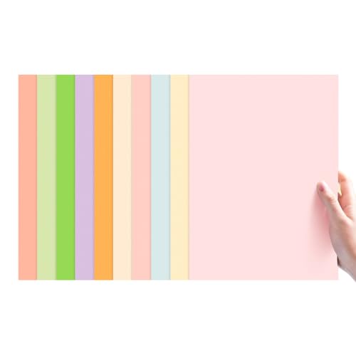 160GSM Macaron Farbkarton - Farbiges Papier Für Popup -Buchseiten, DIY -Kunsthandwerk, Scrapbooking, Kartenherstellung | Hintergrundpapier Für Kunstprojekte,4K-10 Farben,5 Pack (10 Blätter/Pack) von CAKERS