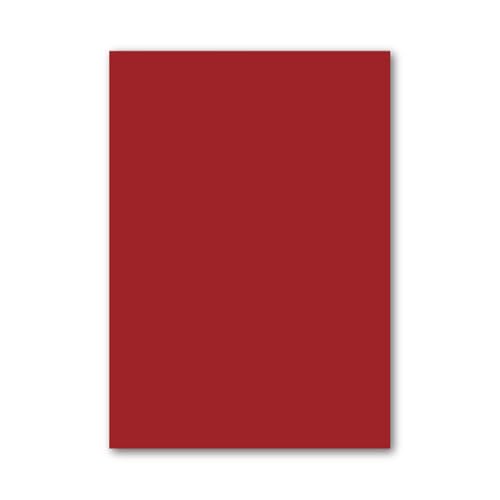 230GSM A4 Kartonpapier - 10 -Farben-Sortiment/Einzelfarben für DIY-Kunsthandwerk,Origami,Scrapbooking|Farbiges Kunstpapier für Schulprojekte,Papierschnitt,Rot,1 Pack (20 Blätter/Pack) von CAKERS