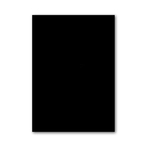 230GSM A4 Kartonpapier - 10 -Farben-Sortiment/Einzelfarben für DIY-Kunsthandwerk,Origami,Scrapbooking|Farbiges Kunstpapier für Schulprojekte,Papierschnitt,Schwarz,4 Pack (20 Blätter/Pack) von CAKERS