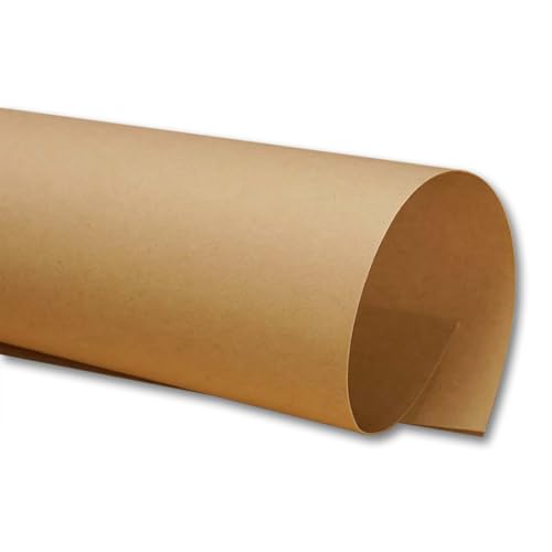 250GSM Brown Cardstock Paper Sheets - Mehrzweck-Kulissen|Kunsthandwerkspapier Ideal Für Hintergrundausstellungen, Handzeichnung, 3D -Papierskulpturen,Schulprojekte,Leichte Bräune,4K (10 Blatt) von CAKERS
