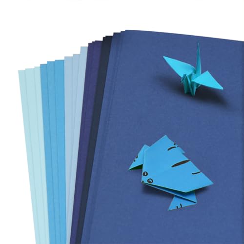 Blue Cardstock Paper 250GSM-Multi-Purple Art Craft Paper Für 3D-Handwerk, DIY Scrapbooking, Hintergrundausstellungen,6 Farbmischung,A3 (24 Blatt) von CAKERS