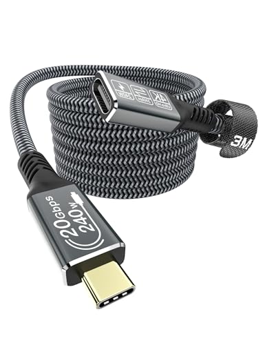 CAKOBLE USB C Verlängerung Kabel 3M,usb-c verlängerung buchse auf steckerUnterstützt usb c 3.2 verlängerung 20Gpbs/240W und 4K@60Hz mit i-Phone 16/15 Pro Max, MacBook Pro/Air XPS 15 Galaxy S24/S23 CAKOBLE USB C Verlängerung Kabel 3M,usb-c verlängerung buchse auf steckerUnterstützt usb c 3.2 verlängerung 20Gpbs/240W und 4K@60Hz mit i-Phone 16/15 Pro Max, MacBook Pro/Air XPS 15 Galaxy S24/S23 von CAKOBLE