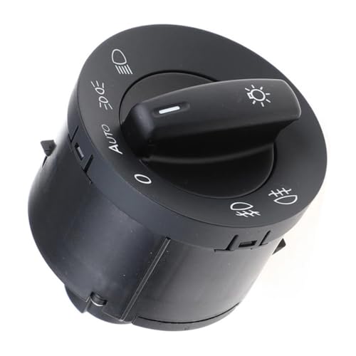 Lichtschalter Scheinwerfer Kompatibel Mit VW Für Passat B6 3C2 Für Touran 1T1 1T2 2005 2006 2007 2008 2009 2010 Scheinwerferschalter Lampenknopfschalter 1K0941431N von CAKYSE