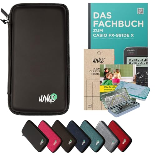 CALCUSO Zubehör Streberpaket Schwarz kompatibel für Taschenrechner Casio FX-991DE X von CALCUSO