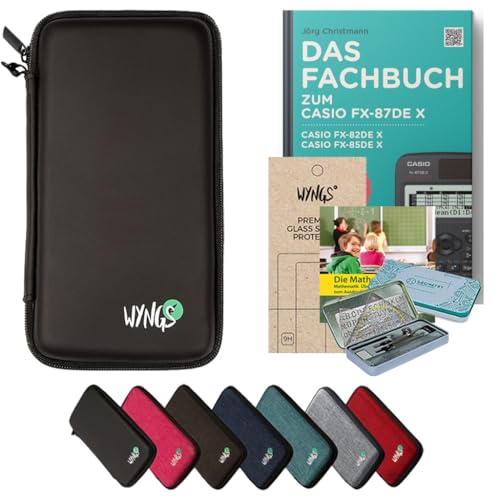 CALCUSO Zubehör Streberpaket Schwarz kompatibel für Taschenrechner Casio FX-87DE X von CALCUSO