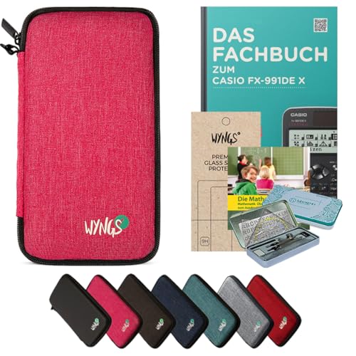 CALCUSO Zubehör Streberpaket Pink kompatibel für Taschenrechner Casio FX-991DE X von CALCUSO