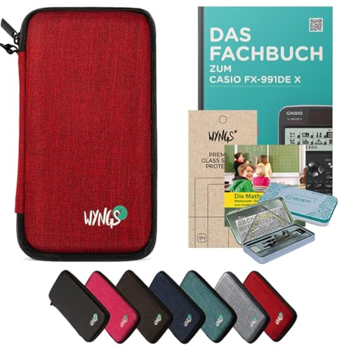 CALCUSO Zubehör Streberpaket Rot kompatibel für Taschenrechner Casio FX-991DE X von CALCUSO