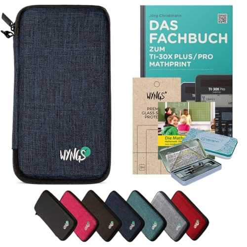 CALCUSO Zubehör Streberpaket Blau kompatibel für Taschenrechner TI-30X Plus/Pro Mathprint von CALCUSO