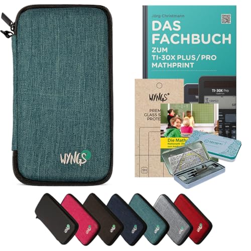 CALCUSO Zubehör Streberpaket Türkis kompatibel für Taschenrechner TI-30X Plus/Pro Mathprint von CALCUSO