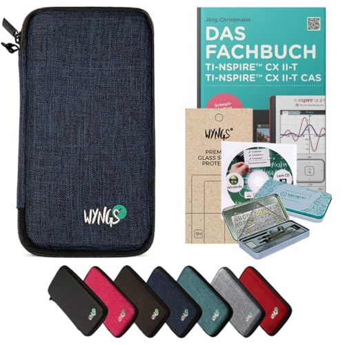 CALCUSO Zubehör Streberpaket Blau kompatibel für Grafikrechner TI Nspire CX II-T/CX II-T CAS von CALCUSO