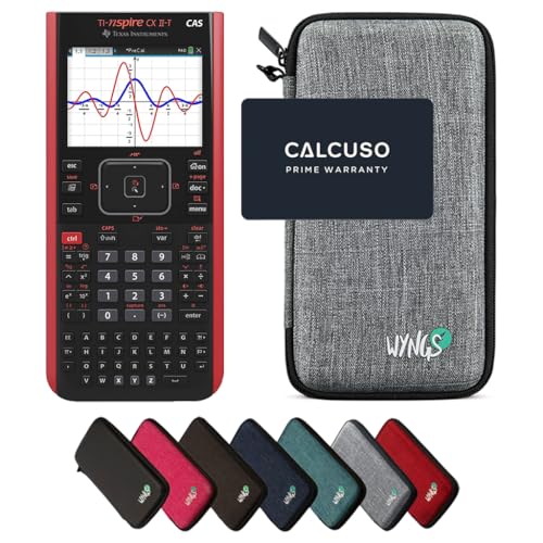 TI-Nspire CX II-T CAS inklusive Schutztasche von WYNGS in Hellgrau - Basic Set von CALCUSO