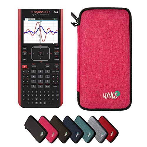 TI-Nspire CX II-T CAS inklusive Schutztasche von WYNGS in Pink - Basic Set von CALCUSO