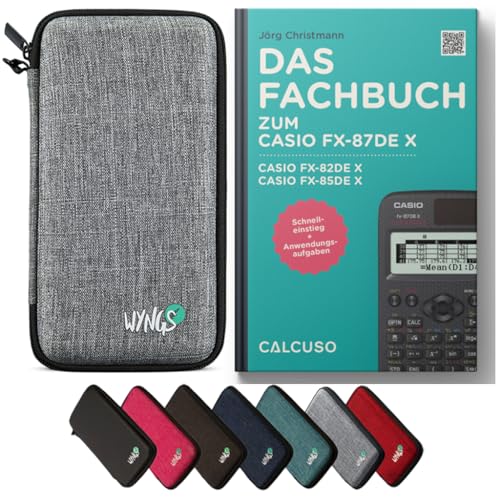 CALCUSO Zubehör Standardpaket Hellgrau kompatibel für Taschenrechner Casio FX-82DE X von CALCUSO