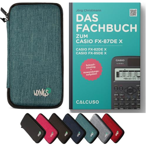CALCUSO Zubehör Standardpaket Türkis kompatibel für Taschenrechner Casio FX-82DE X von CALCUSO