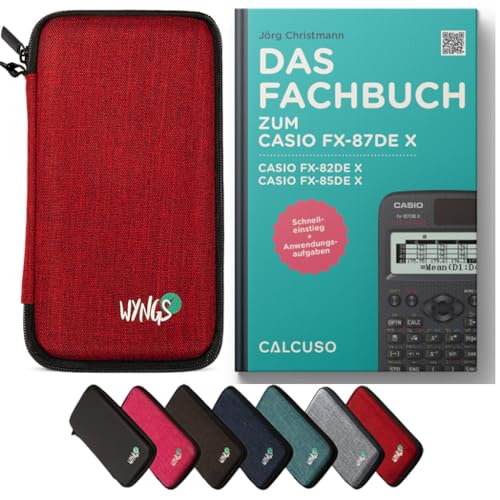 CALCUSO Zubehör Standardpaket Rot kompatibel für Taschenrechner Casio FX-85DE X von CALCUSO