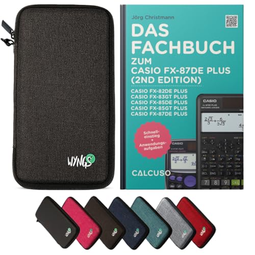 CALCUSO Zubehör Standardpaket Dunkelgrau kompatibel für Taschenrechner Casio FX-87DE Plus 2 von CALCUSO