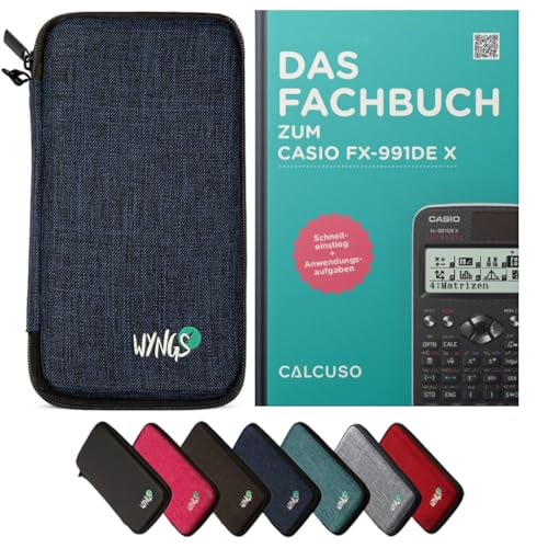CALCUSO Zubehör Standardpaket Blau kompatibel für Taschenrechner Casio FX-991DE X (Deutsch) von CALCUSO