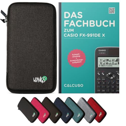 CALCUSO Zubehör Standardpaket Dunkelgrau kompatibel für Taschenrechner Casio FX-991DE X von CALCUSO