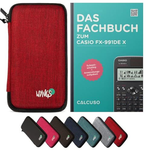 CALCUSO Zubehör Standardpaket Rot kompatibel für Taschenrechner Casio FX-991DE X von CALCUSO
