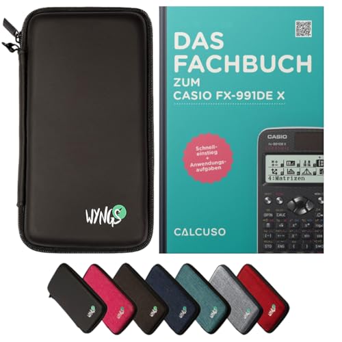 CALCUSO Zubehör Standardpaket Schwarz kompatibel für Taschenrechner Casio FX-991DE X von CALCUSO