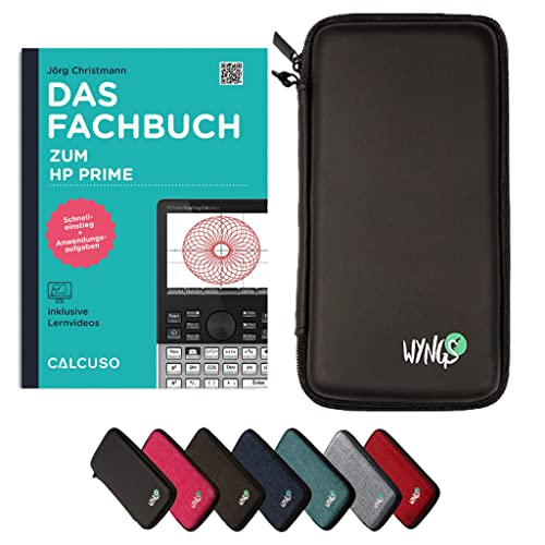 CALCUSO Standard Zubehör Set kompatibel mit HP Prime Grafikrechner: WYNGS Schutztasche schwarz + CALCUSO Fachbuch von CALCUSO