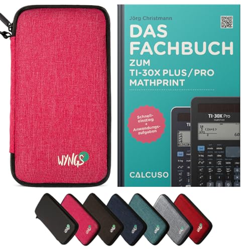 CALCUSO Zubehör Standardpaket Pink kompatibel für Taschenrehner TI-30X Plus/Pro Mathprint von CALCUSO