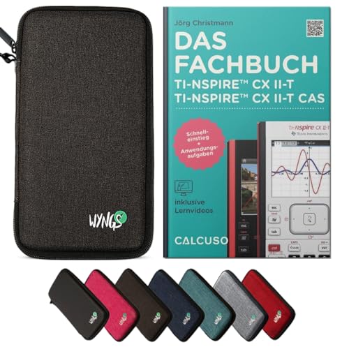 CALCUSO Zubehör Standardpaket Dunkelgrau kompatibel für Grafikrechner TI Nspire CX II-T/CX II-T CAS von CALCUSO