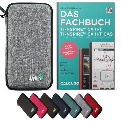 CALCUSO Zubehör Standardpaket Hellgrau kompatibel für Grafikrechner TI Nspire CX II-T/CX II-T CAS von CALCUSO